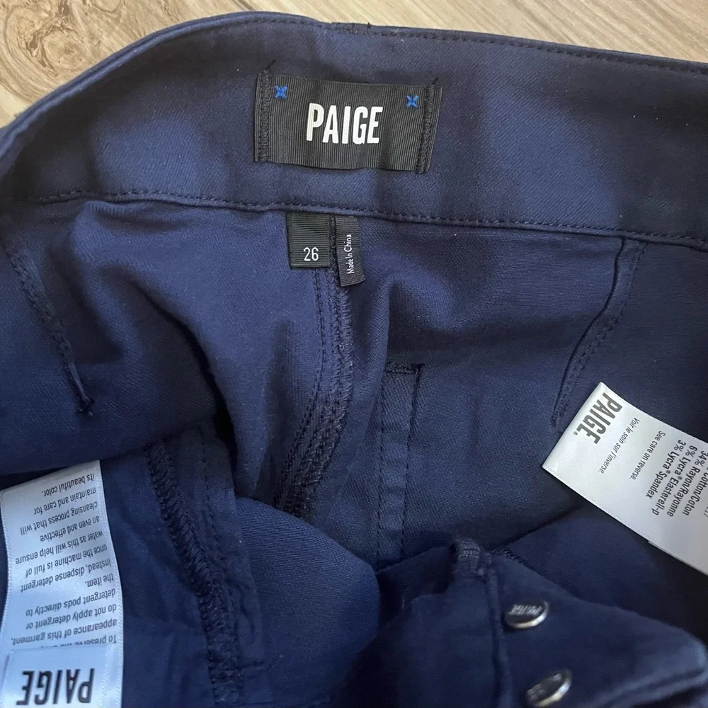 PAIGE Brooklyn Navy Women's Shorts - Picture 6 of 7